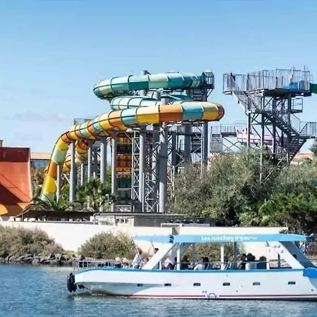 公寓 Cap D'agde Bord De Avec Piscine *